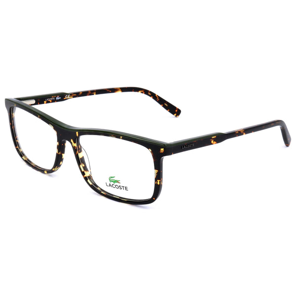 Preloved - Lacoste Unisex 55mm Havana Military Green Eyeglasses L2860-215-55 One Color