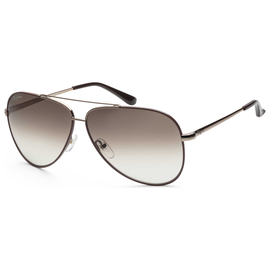 Preloved - Ferragamo Womens 60mm Shiny Brown Sunglasses Sf131s-211 One Color