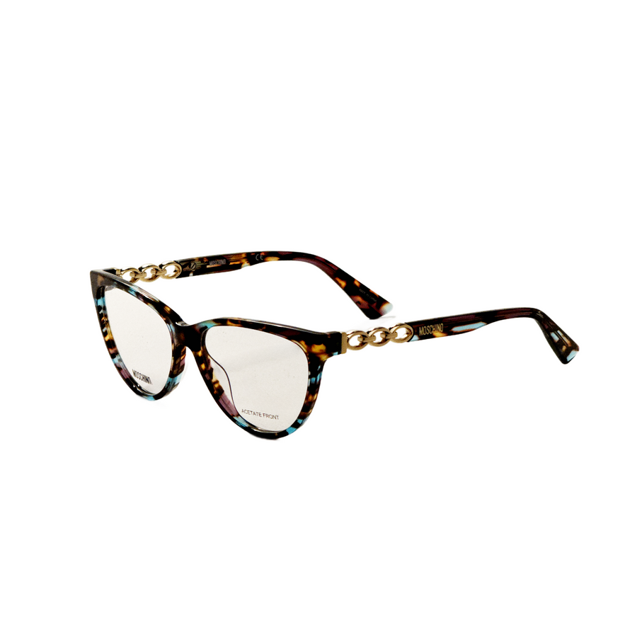 Preloved - Moschino Womens 53mm Brown Blue Havana Eyeglasses Mos589-X8q-53 One Color