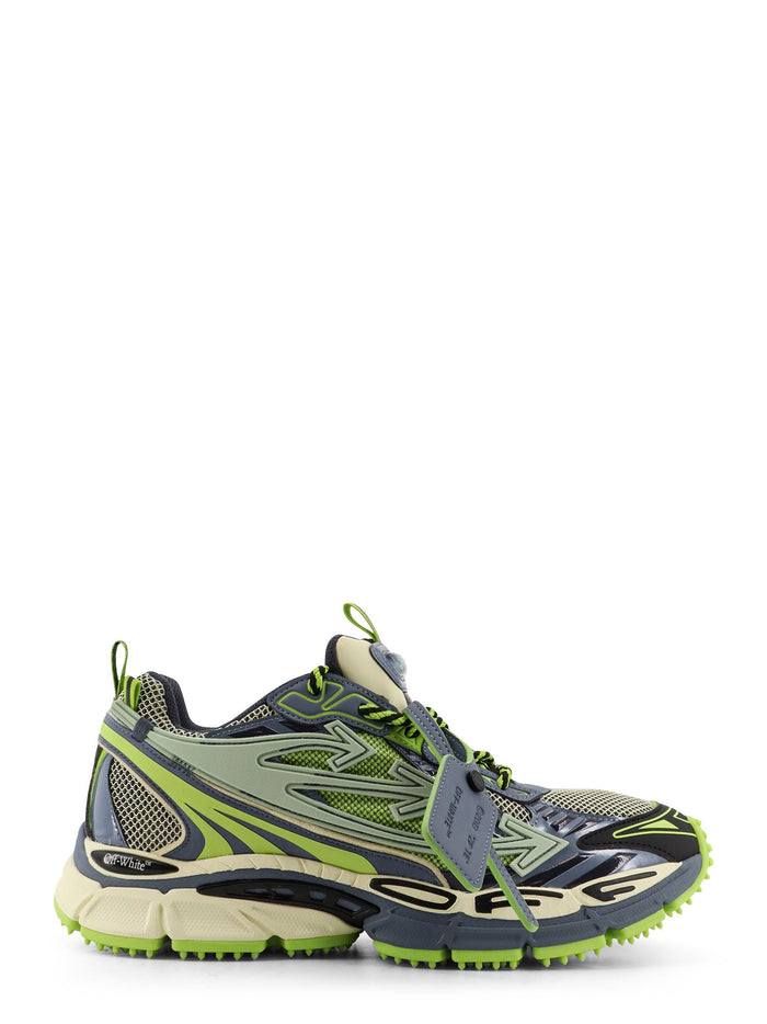 Off White Sneakers Cream - Olive Green Poliestere