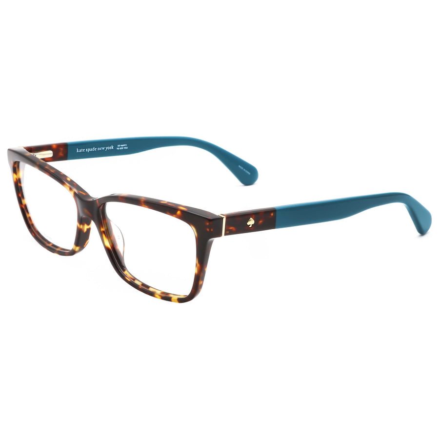 Preloved - Kate Spade Womens 53mm Havana Turquoise Eyeglasses Camberly-Fzl-53 One Color