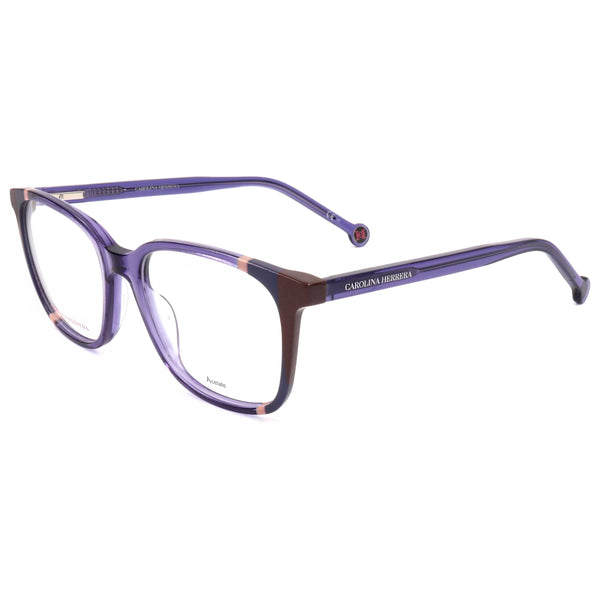 Preloved - Carolina Herrera Woman 52mm Violet Brown Eyeglasses Ch0065-E53-52 One Color