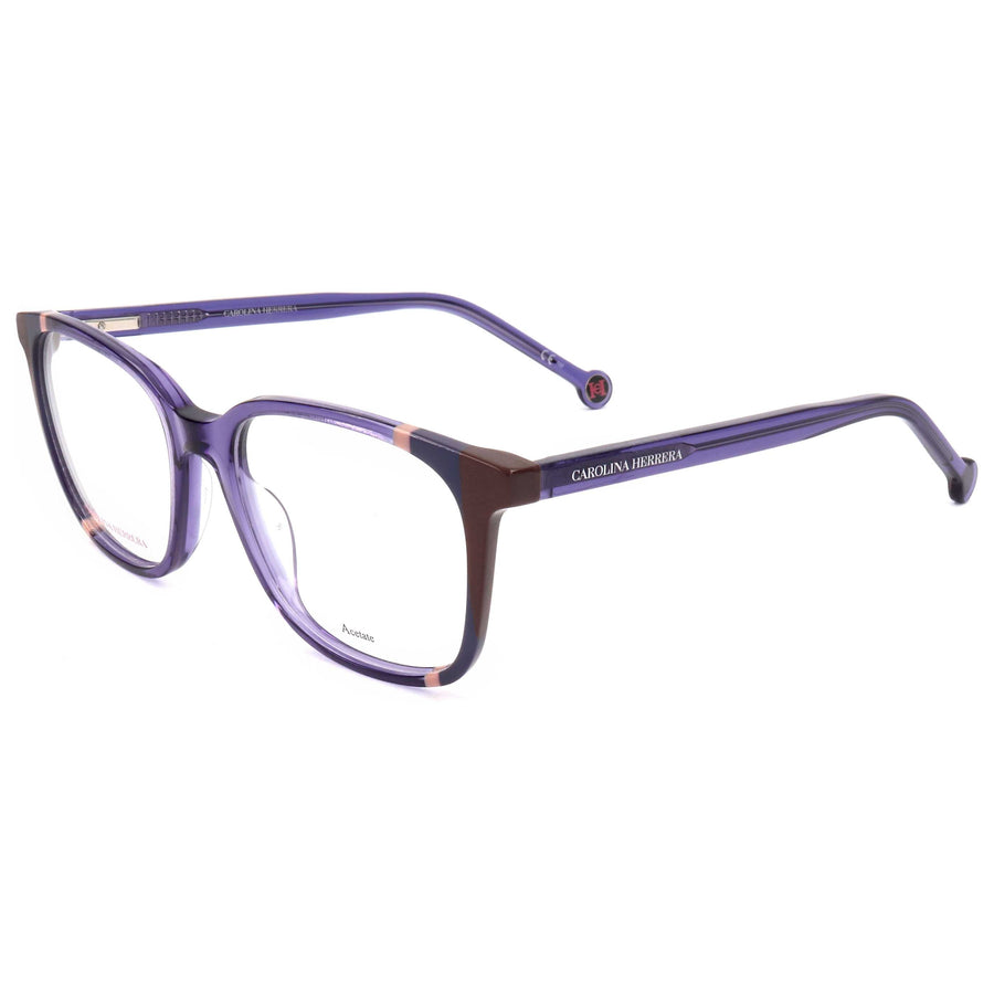 Preloved - Carolina Herrera Woman 52mm Violet Brown Eyeglasses Ch0065-E53-52 One Color