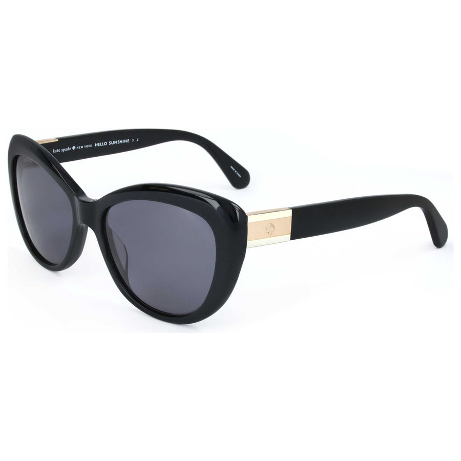 Preloved - Kate Spade Womens 54mm Black Polarized Sunglasses Emmalynn-S-0807-54 One Color