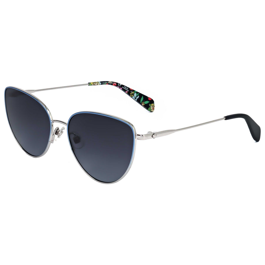 Preloved - Kate Spade Womens 55mm Palladium Blue Sunglasses Hailey-G-S-Doh-55 One Color