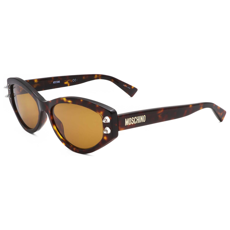 Preloved - Moschino Womens 55mm Havana Sunglasses Mos109-S-086-55 One Color