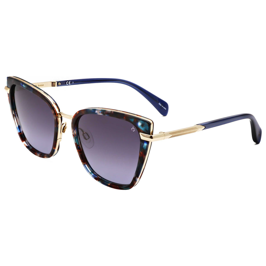 Preloved - Rag & Bone Womens 56 Mm Blue Havana Sunglasses Rnb1057-G-S-Jbw-56 One Color