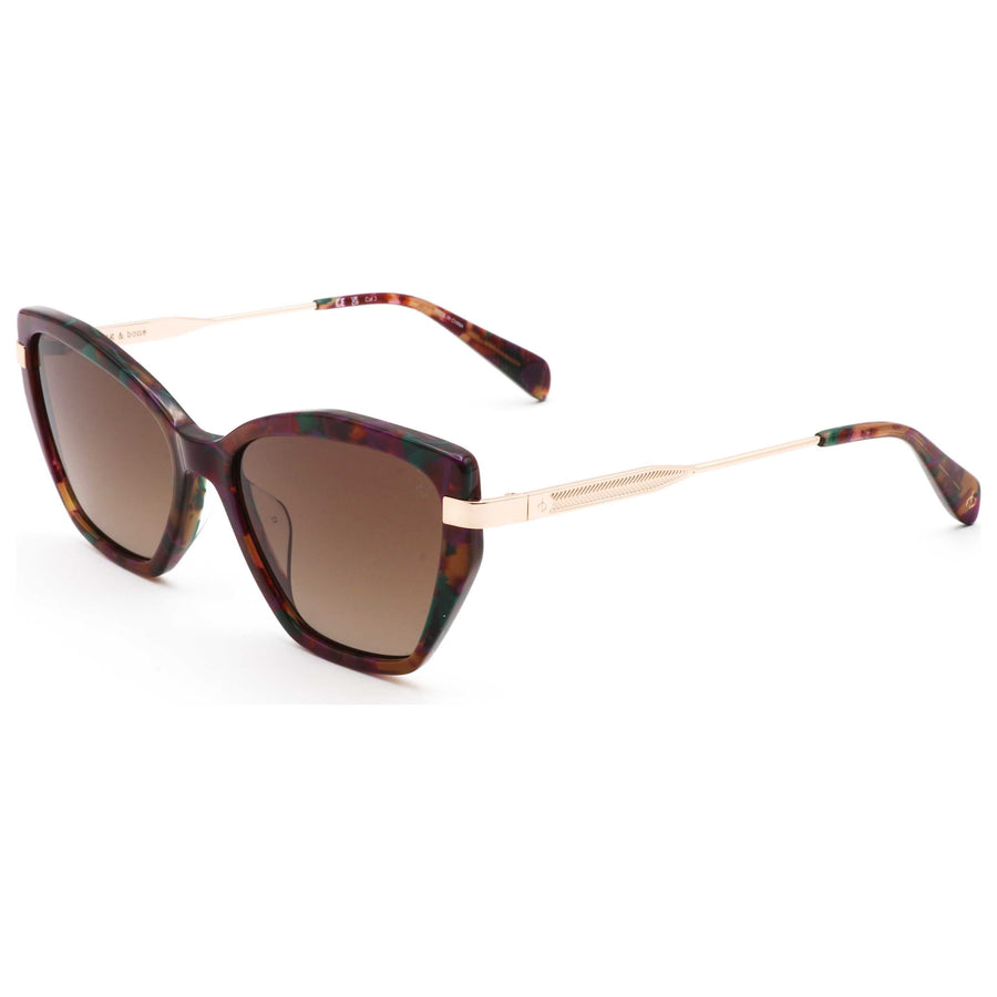Preloved - Rag & Bone Womens 54 Mm Violet Havana Sunglasses Rnb1087-G-S-Hkz-54 One Color