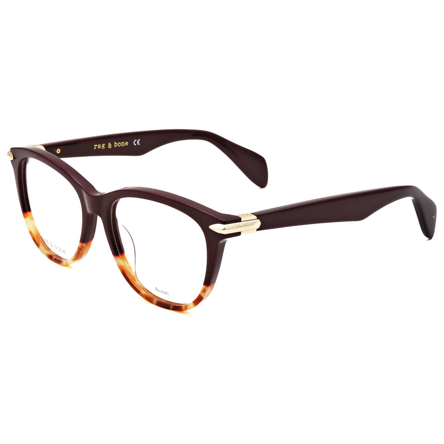 Preloved - Rag & Bone Womens 51 Mm Burgundy Eyeglasses Rnb3014-Lhf-51 One Color