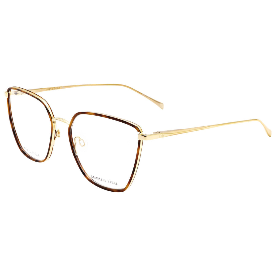 Preloved - Rag & Bone Womens 55 Mm Gold Havana Eyeglasses Rnb3028-06j-55 One Color