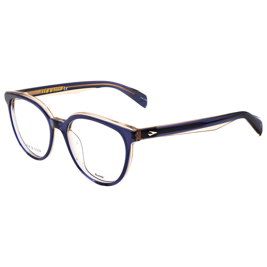 Preloved - Rag & Bone Womens 50mm Blue Beige Eyeglasses Rnb3029-Yrq-50 One Color