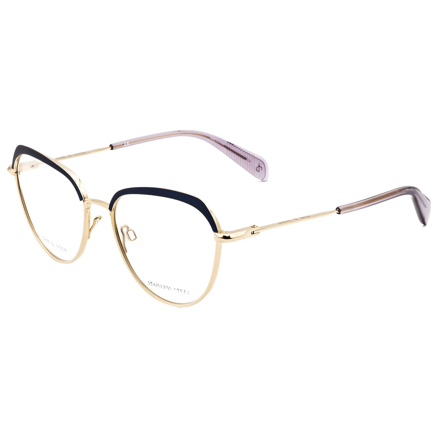 Preloved - Rag & Bone Womens 52 Mm Blue Gold Eyeglasses Rnb3030-G-Ky2-52 One Color