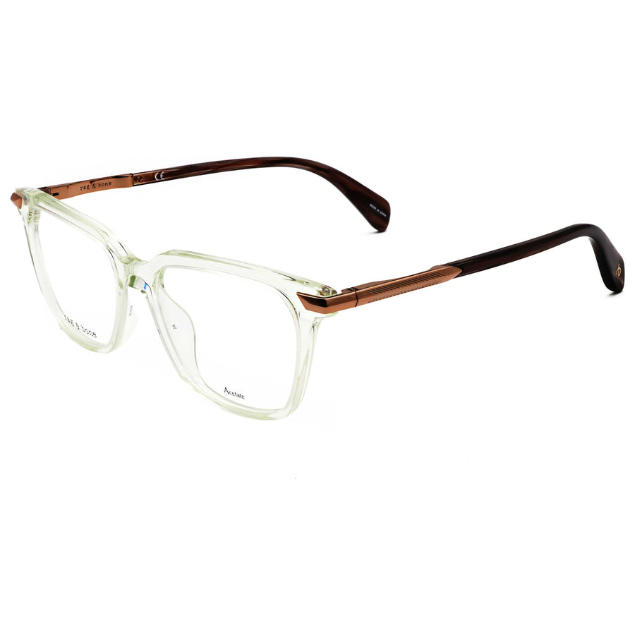 Preloved - Rag & Bone Womens 51 Mm Transparent Green Eyeglasses Rnb3055-1ed-51 One Color