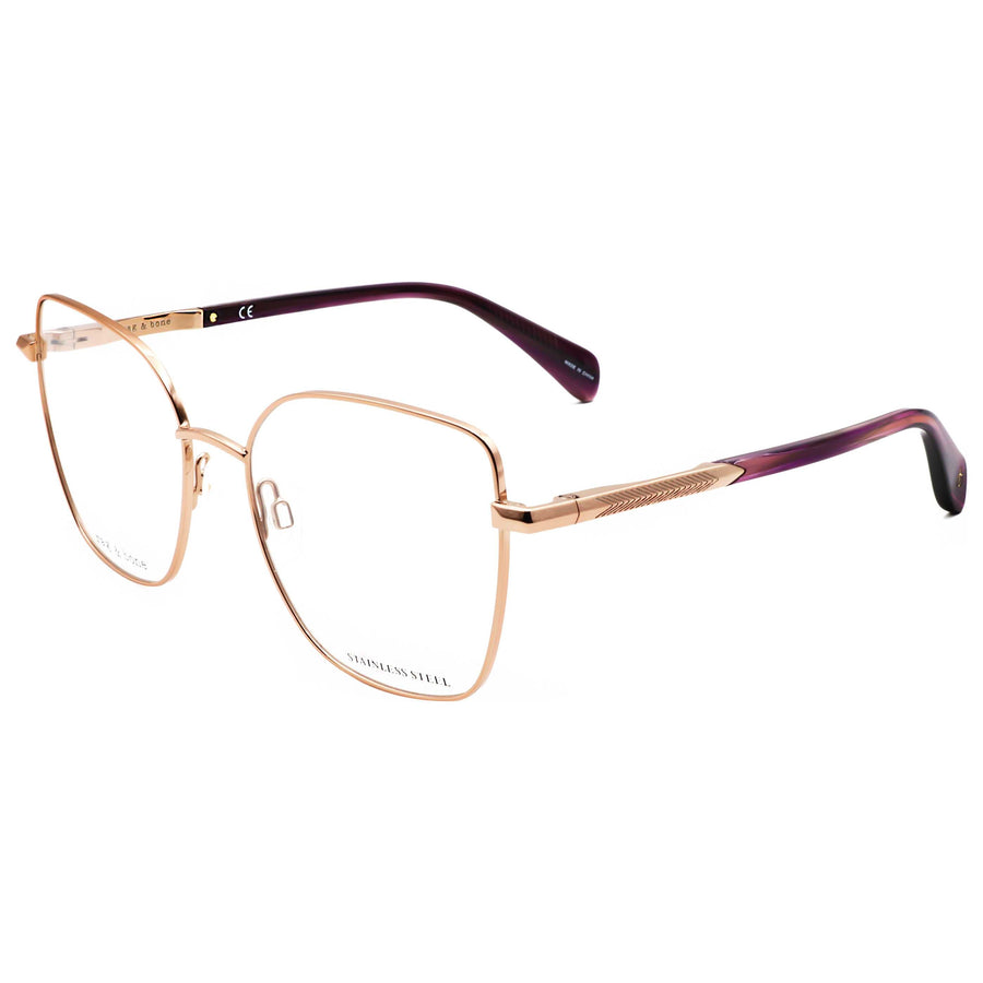 Preloved - Rag & Bone Womens 53mm Red Gold Eyeglasses Rnb3056-G-Au2-53 One Color