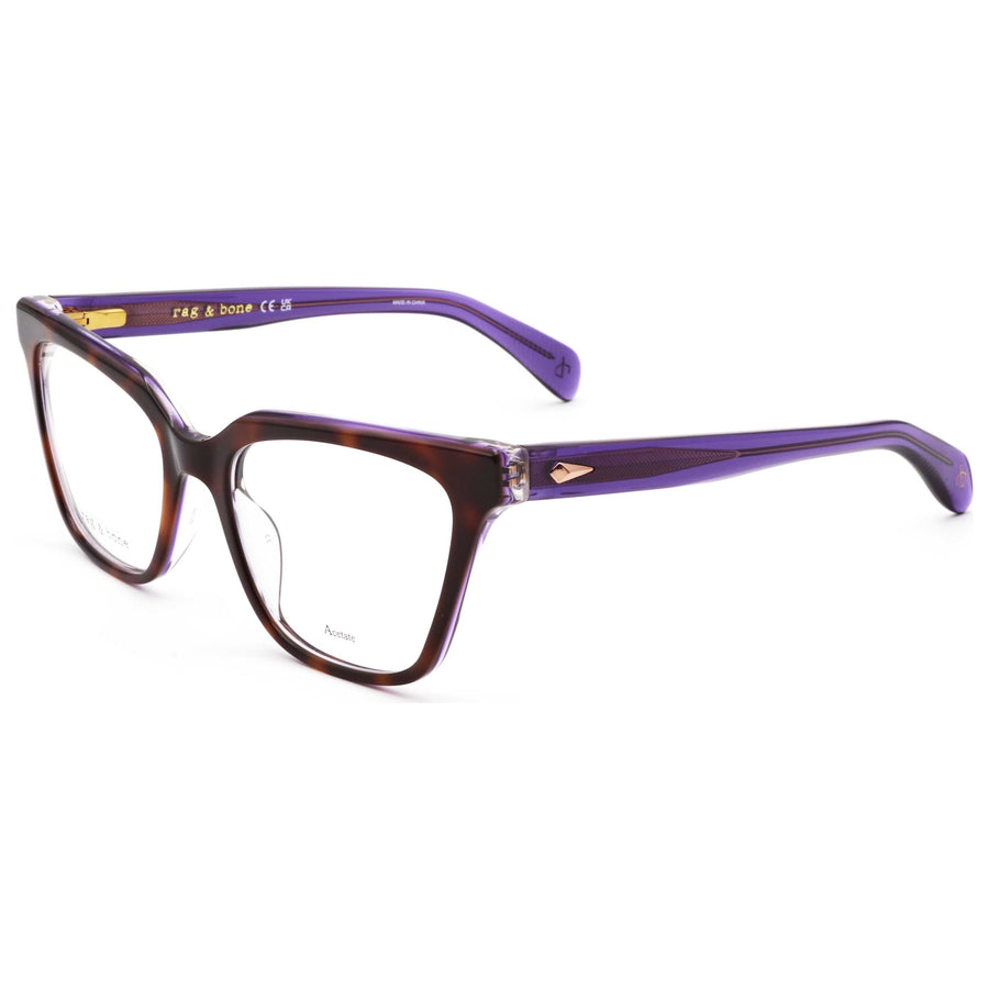 Preloved - Rag & Bone Womens 53 Mm Violet Eyeglasses Rnb3057-B3v-53 One Color