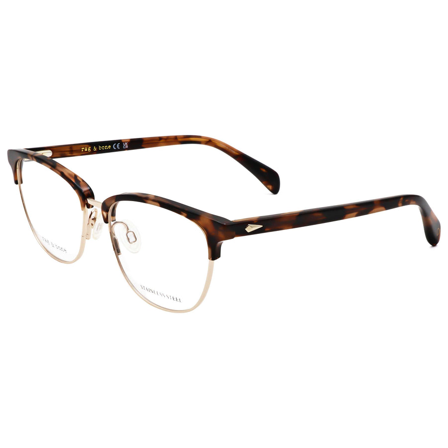 Preloved - Rag & Bone Womens 52 Mm Havana Eyeglasses Rnb3060-G-086-52 One Color