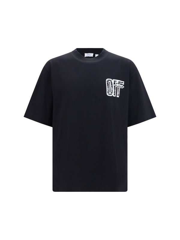Off-White 100% COTTON t-shirt in black