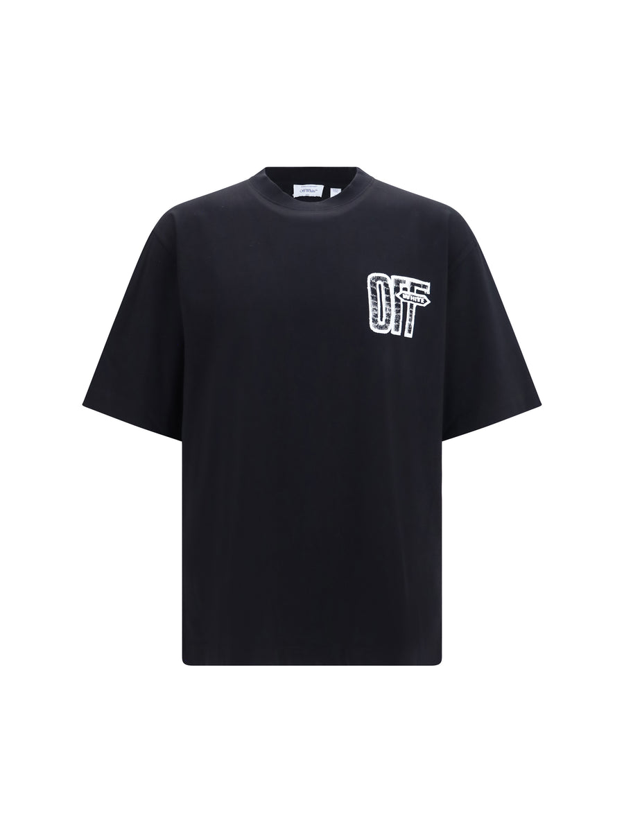 Off-White 100% COTTON t-shirt in black