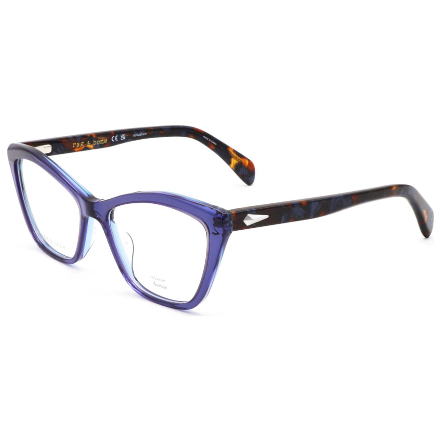 Preloved - Rag & Bone Womens 53 Mm Blue Eyeglasses Rnb3065-Pjp-53 One Color