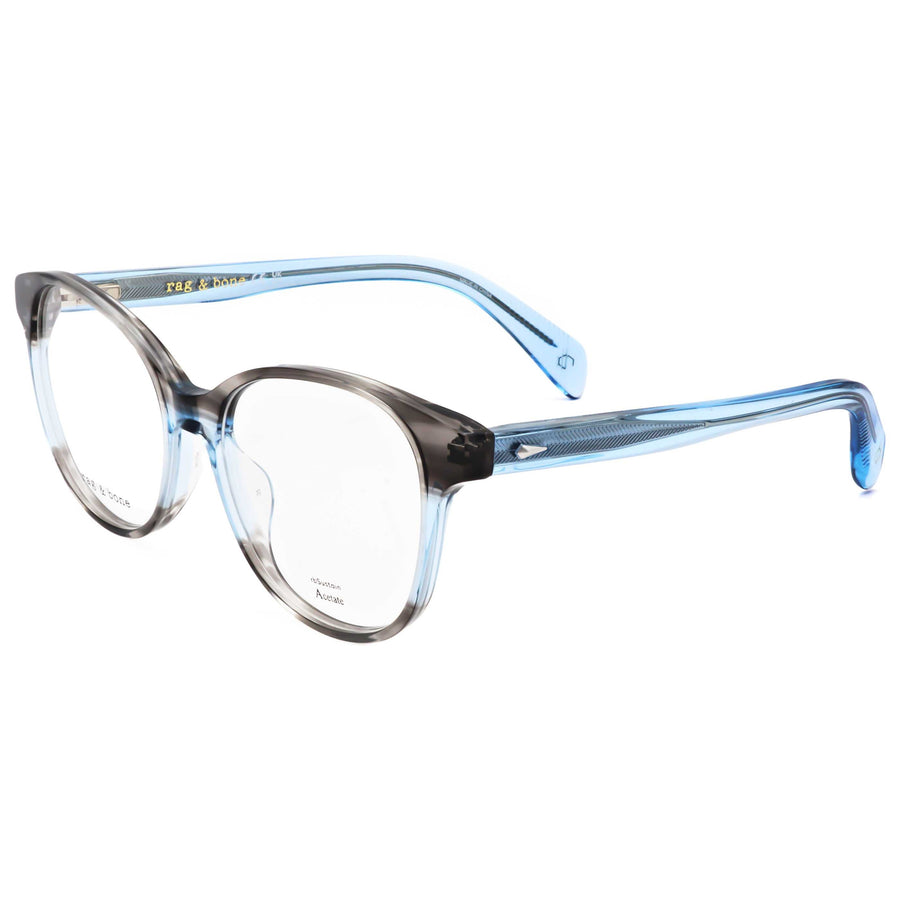 Preloved - Rag & Bone Womens 52 Mm Grey Blue Eyeglasses Rnb3068-G-09v-52 One Color
