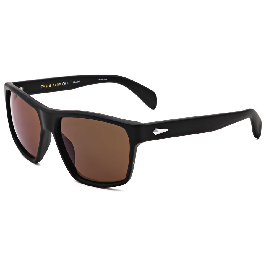 Preloved - Rag & Bone Mens 58 Mm Matte Black Sunglasses Rnb5048-S-003-58 One Color