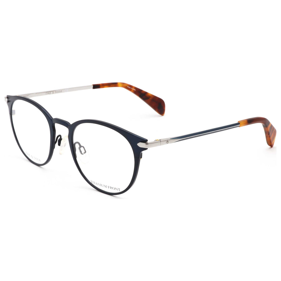 Preloved - Rag & Bone Mens 51 Mm Semi Matte Navy Eyeglasses Rnb7005-E8w-51 One Color