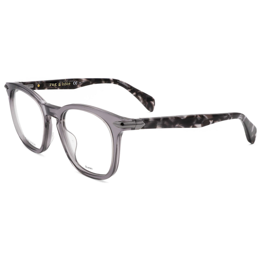 Preloved - Rag & Bone Unisex 50mm Grey Havana Eyeglasses Rnb7037-G-Aci-50 One Color