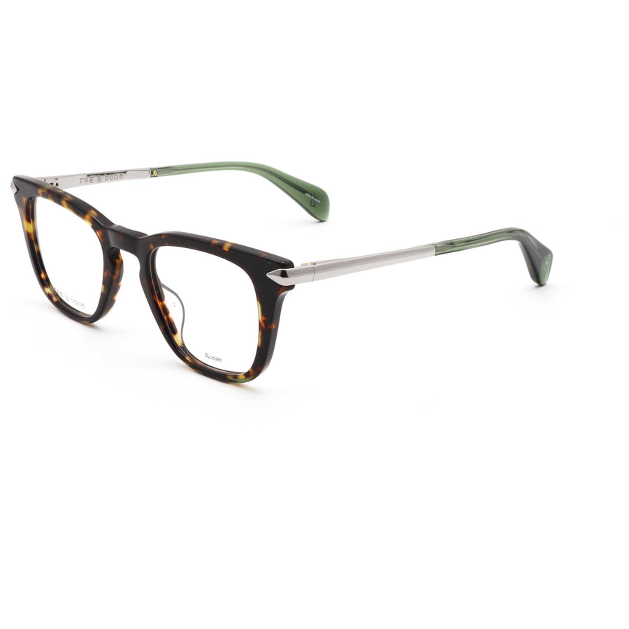 Preloved - Rag & Bone Mens 48 Mm Havana Khaki Eyeglasses Rnb7048-4n3-48 One Color