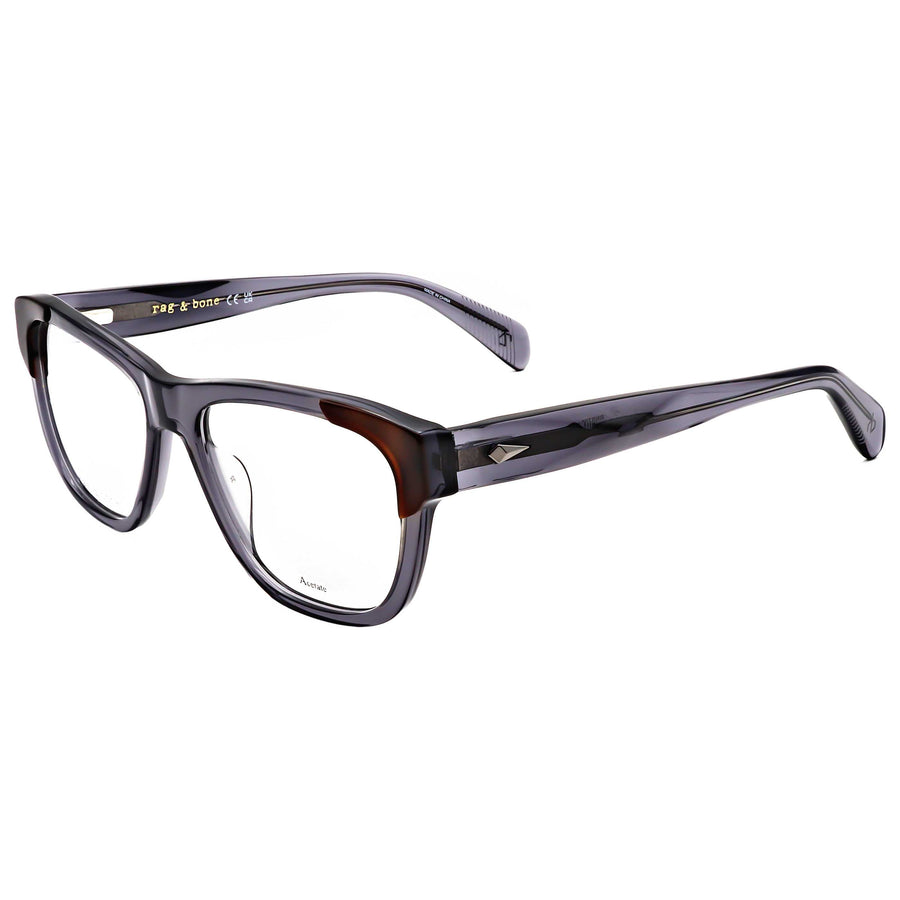 Preloved - Rag & Bone Mens 55mm Grey Havana Eyeglasses Rnb7061-G-Aci-55 One Color
