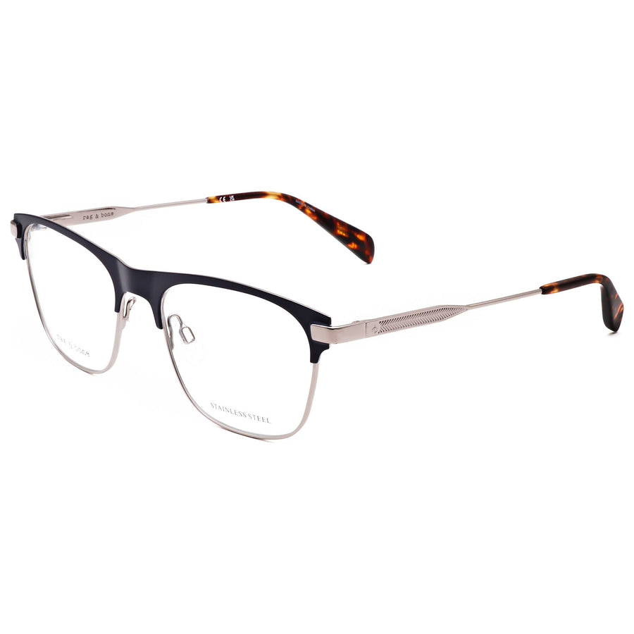 Preloved - Rag & Bone Mens 54 Mm Ruthenium Blue Eyeglasses Rnb7063-G-V84-54 One Color