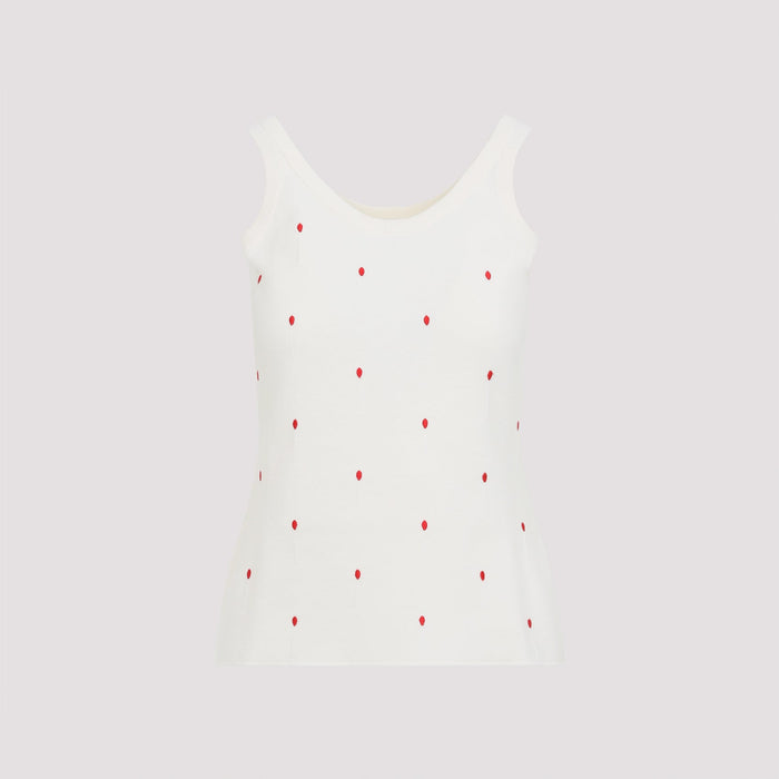 Tank Top White Cotton
