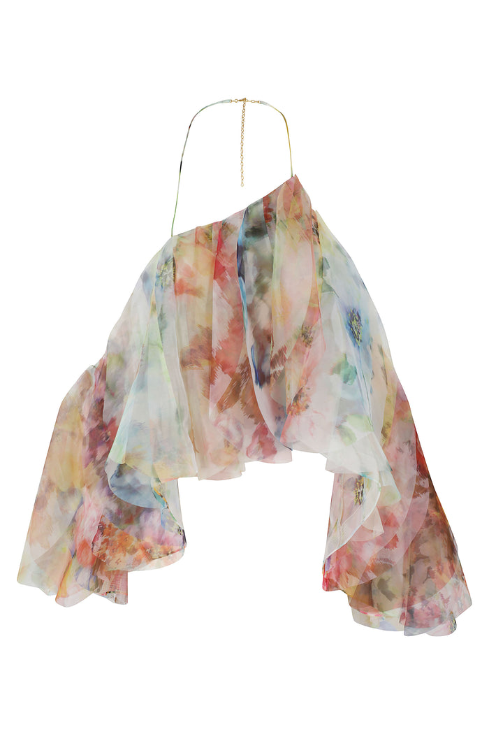 Luna Fanned Camisole Multicolour Top