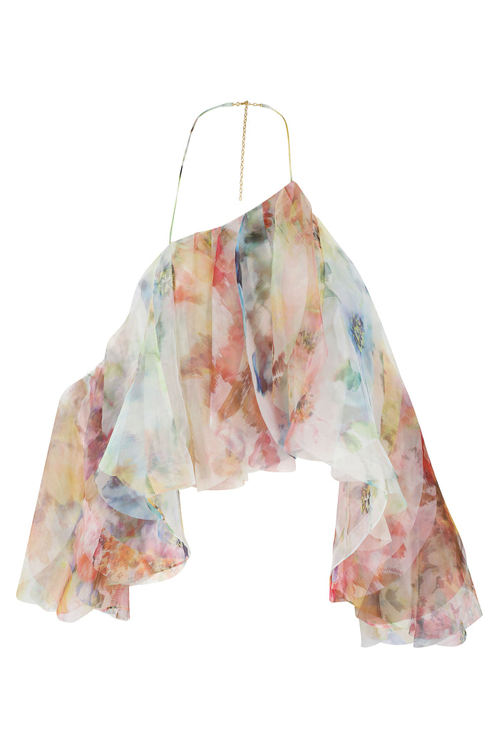 Luna Fanned Camisole Multicolour Top