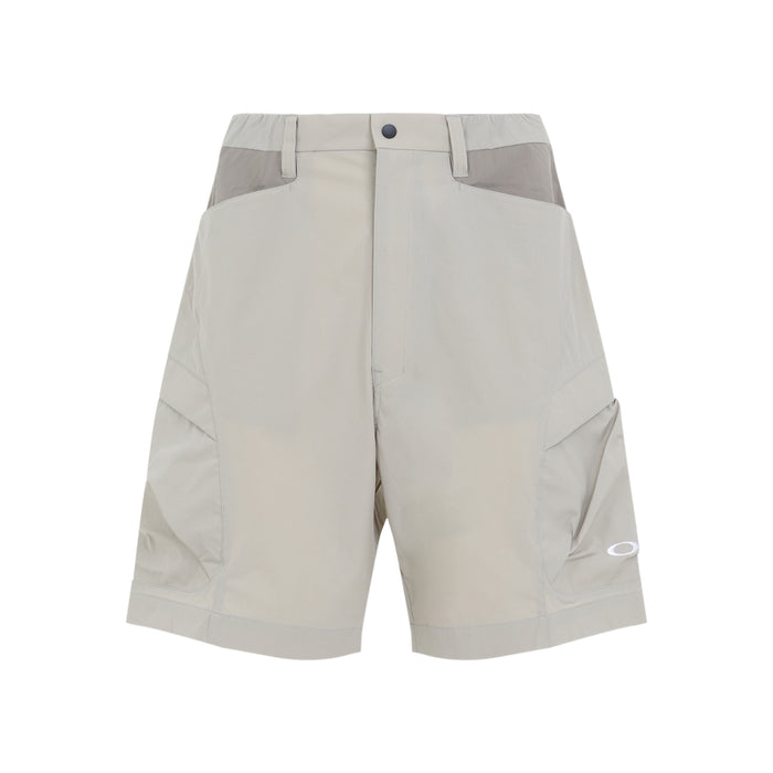 Wide Cargo Shorts Nude & Neutrals Polyamide Elastane