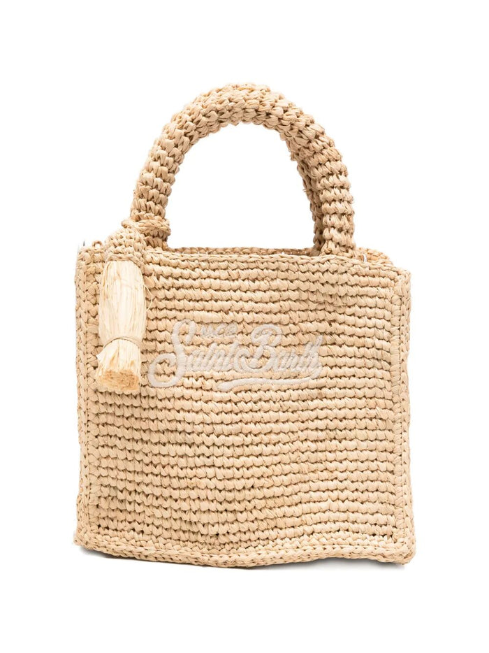 Vanity Mini Raffia Multicolour Bag