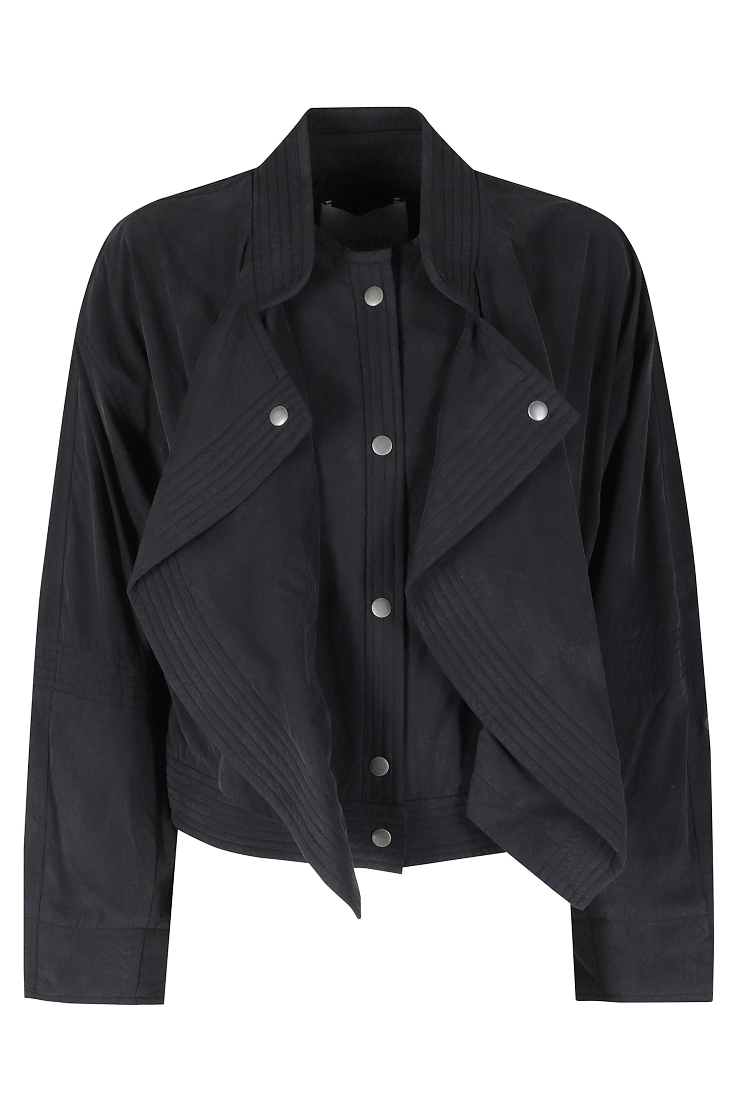 Tricia Gd Black Tencel Nylon Giubbotto