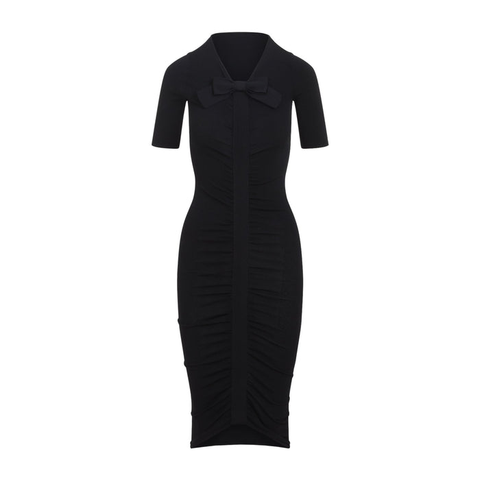 Viscose Midi Dress Black