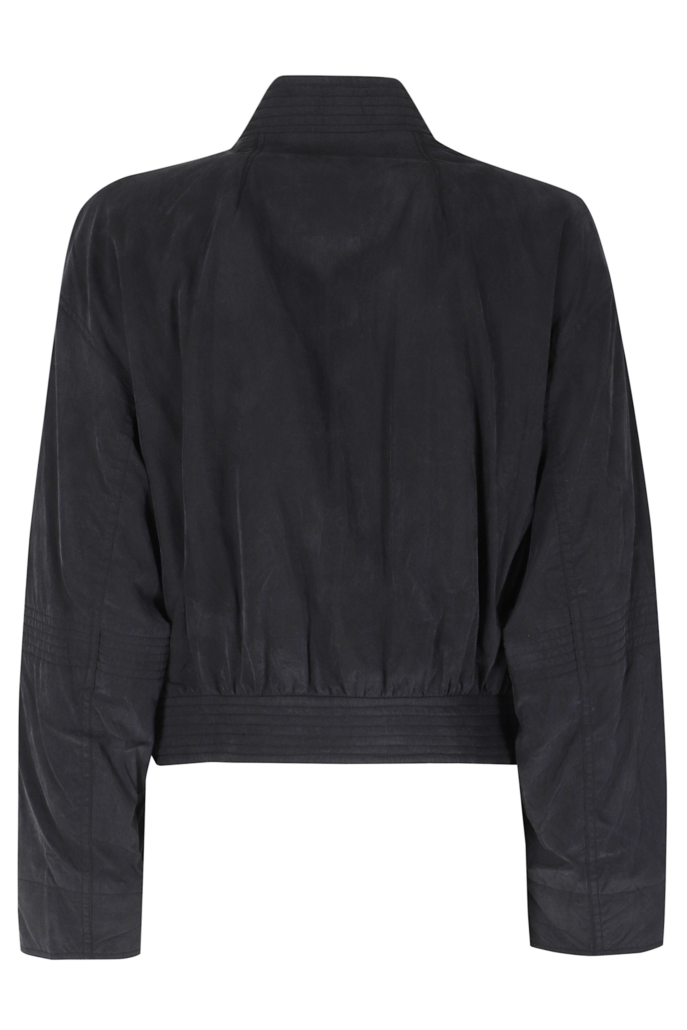 Tricia Gd Black Tencel Nylon Giubbotto