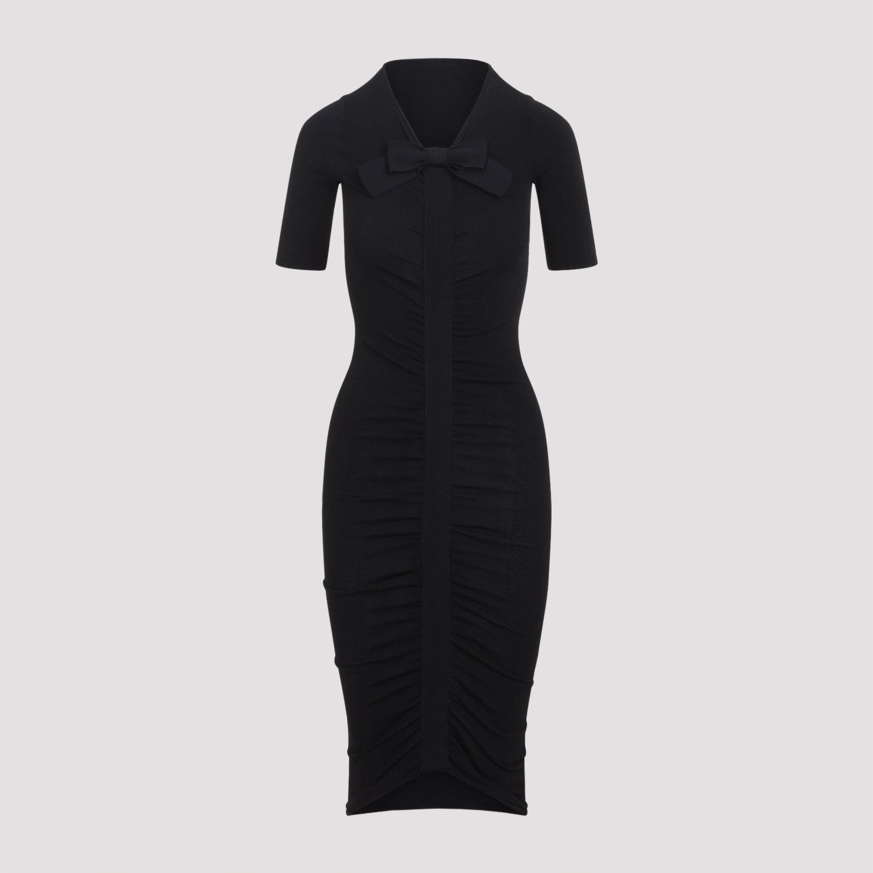 Viscose Midi Dress Black
