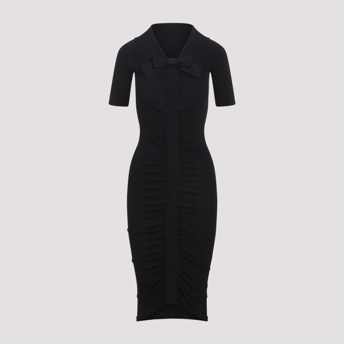 Viscose Midi Dress Black