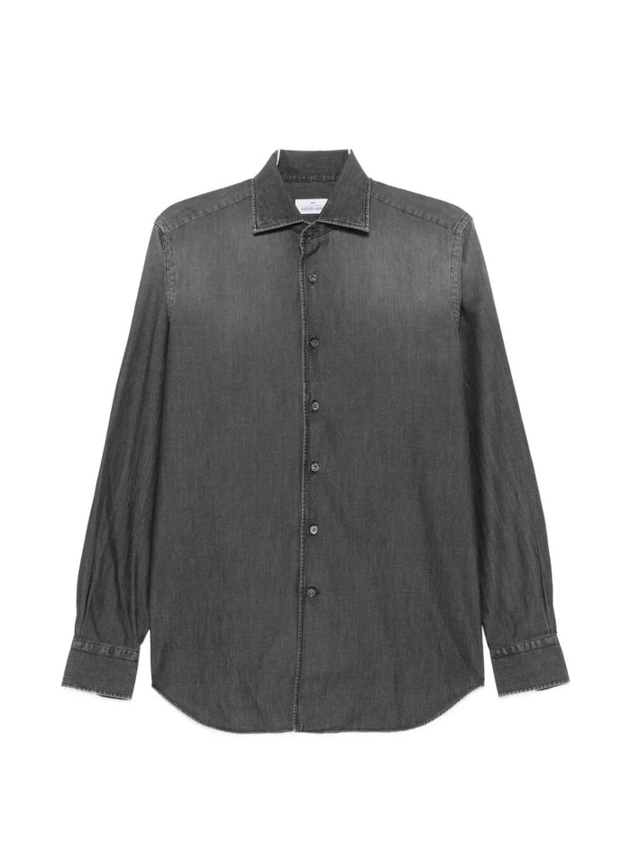 Denim Shirt Grey Cotton
