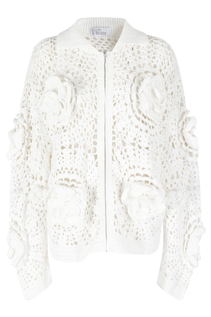 Bomber Jacket White Giacca