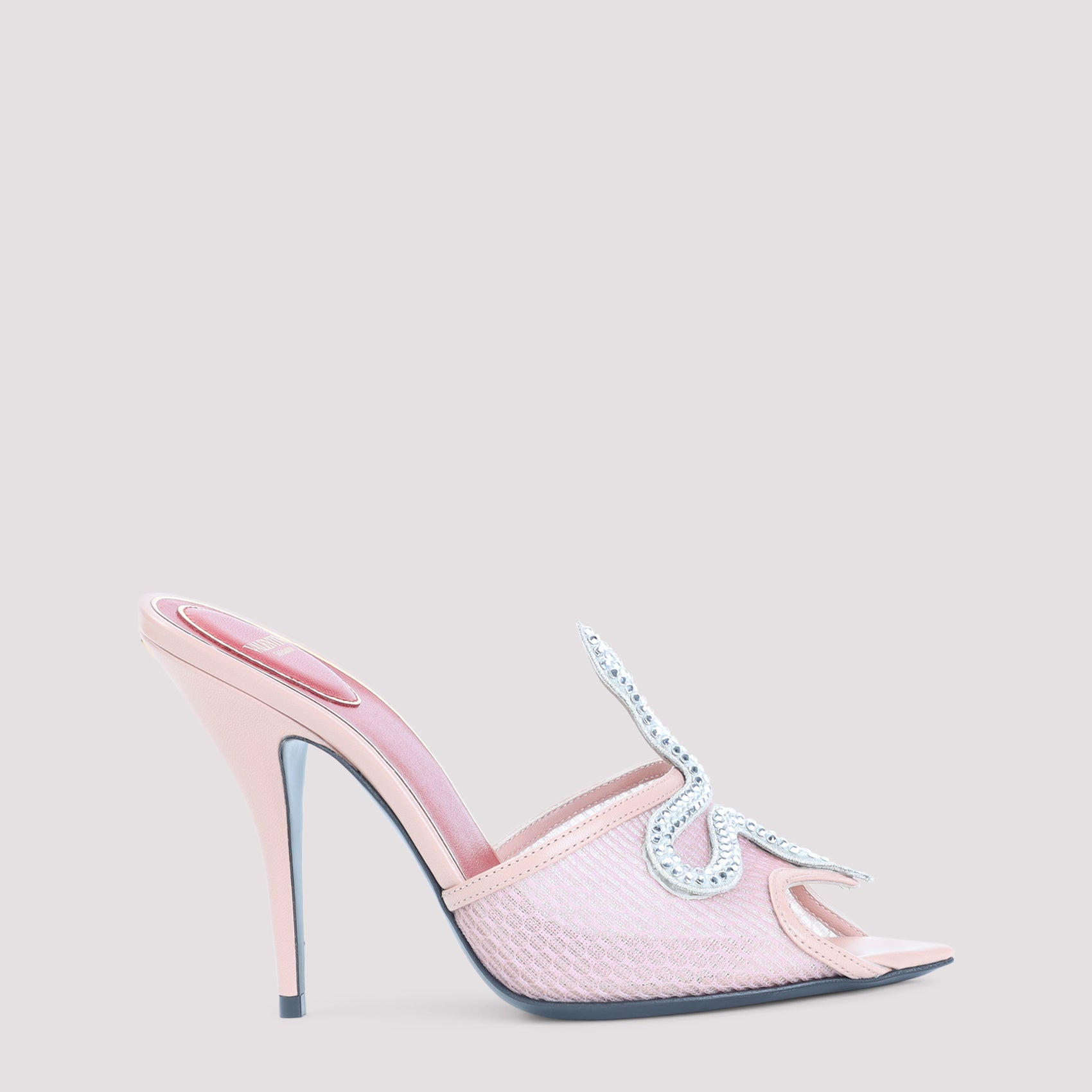 Slide Pink & Purple Leather Mesh Shoe