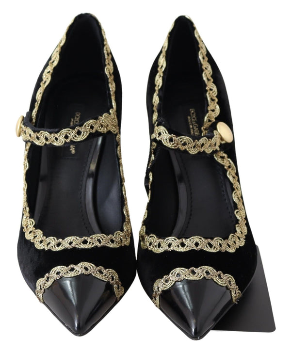 Dolce & Gabbana 29% Viscose heel in black