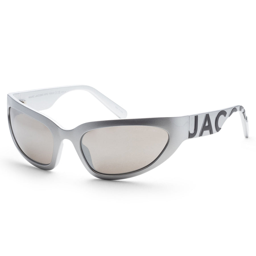 Preloved - Marc Jacobs Womens 61 Mm Silver Black Sunglasses Marc738-S-79d-61 One Color
