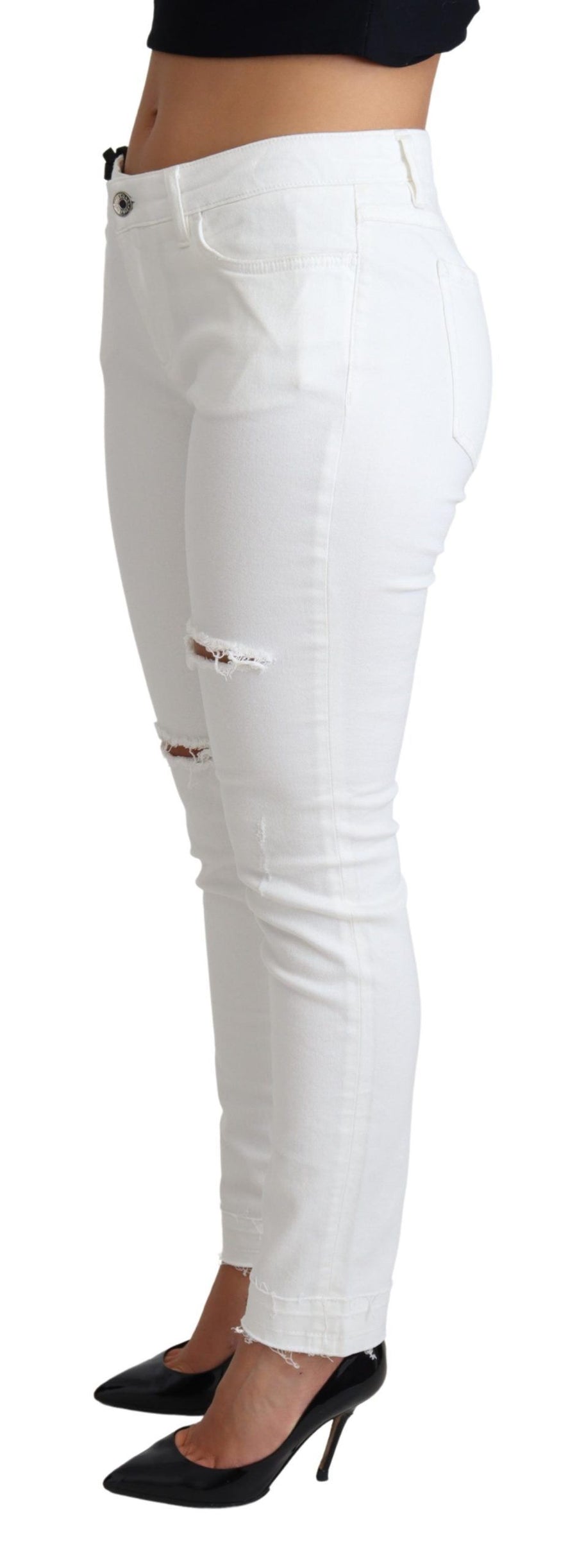 Dolce & Gabbana 98% Cotton 2% Elastane jeans in white