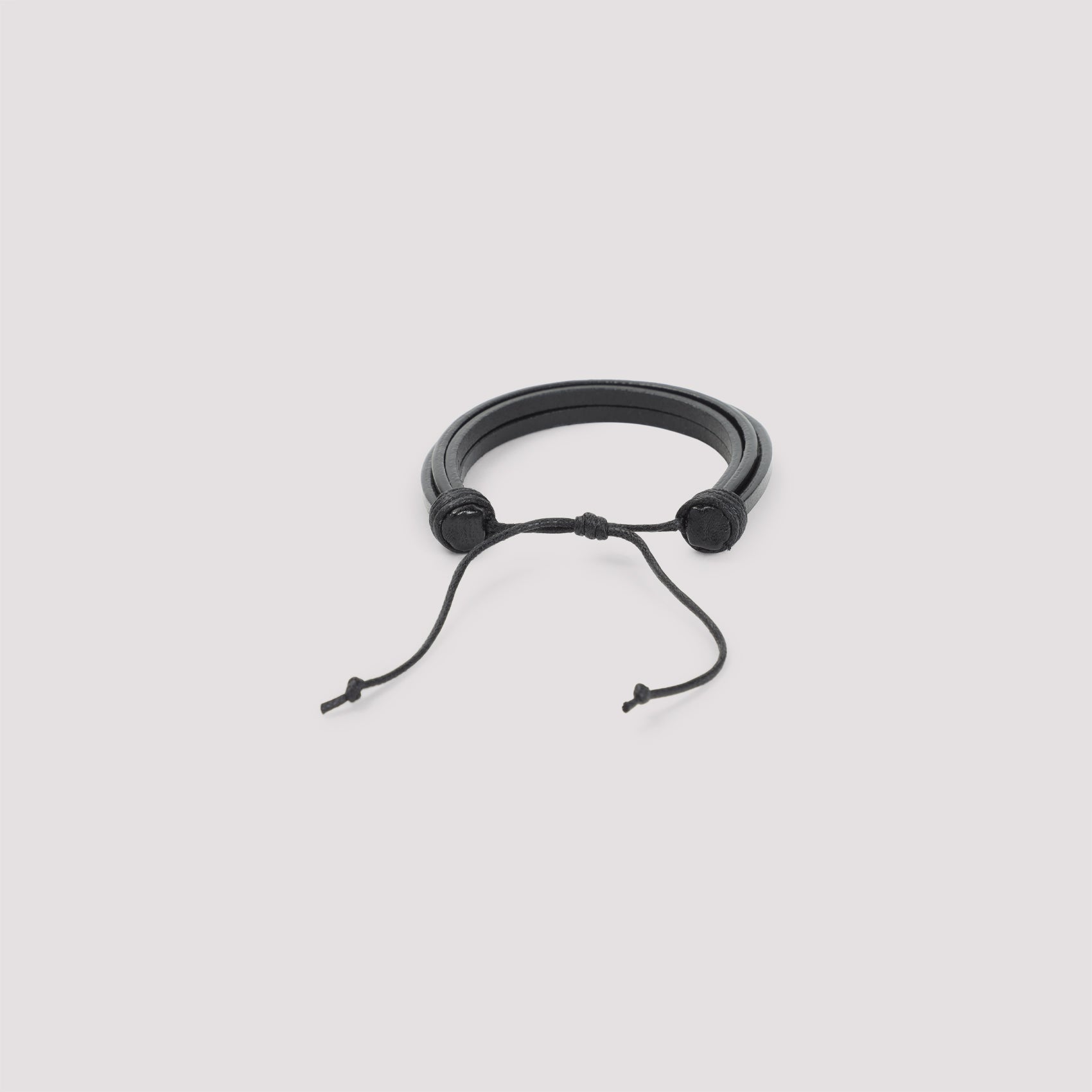 Ysl Bracelet Black Leather Jewellery