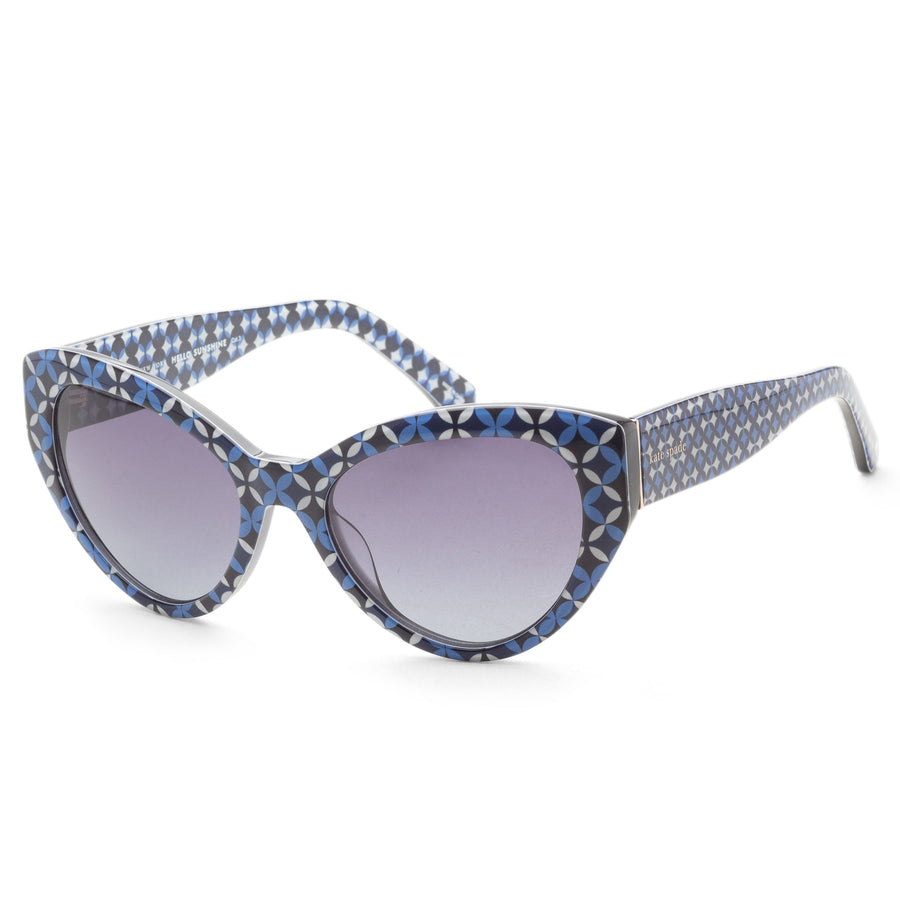 Preloved - Kate Spade Womens 55mm Blue Pattern Sunglasses Paisleigh-S-S6f-55 One Color