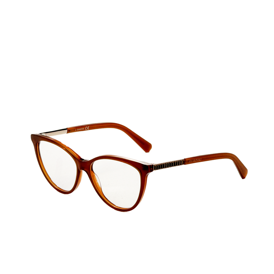 Preloved - Swarovski Womens 53 Mm Shiny Orange Eyeglasses Sk5474-53042 One Color