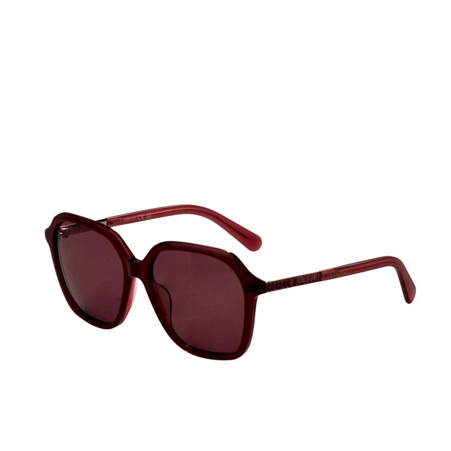 Preloved - Swarovski Womens 60 Mm Brown Crystal Sunglasses Sk0087f-6038f One Color